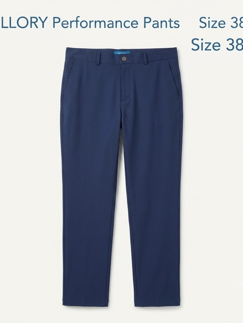 ​Twillory Performance Pants Men's 38 Blue Tailored Fit
